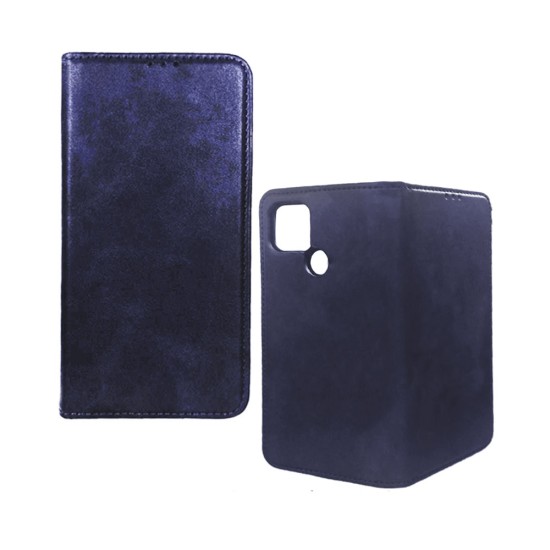 Capa Flip de Couro com Bolso Interno para Xiaomi Redmi A1 Plus Azul